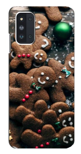 Чехол с картинкой "Новогодние человечки" для Samsung Galaxy F52 5G (E526)