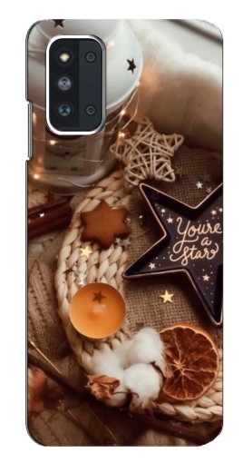 Чехол с печатью "Новогодняя атмосфера" для Samsung Galaxy F52 5G (E526)