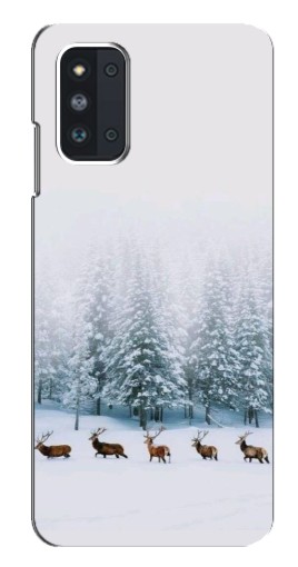 Чехол с печатью "Олени в лесу" для Samsung Galaxy F52 5G (E526)