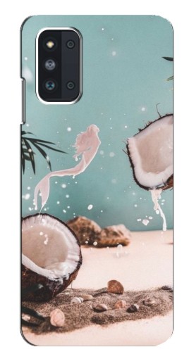 Чехол с печатью "Половинки кокоса" для Samsung Galaxy F52 5G (E526)