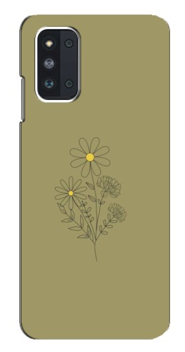 Чехол с принтом "Рисунок ромашка" для Samsung Galaxy F52 5G (E526)