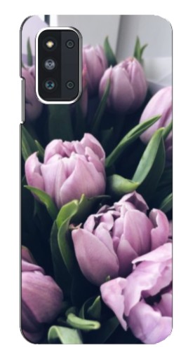 Чехол с печатью "Сиреневые тюльпаны" для Samsung Galaxy F52 5G (E526)