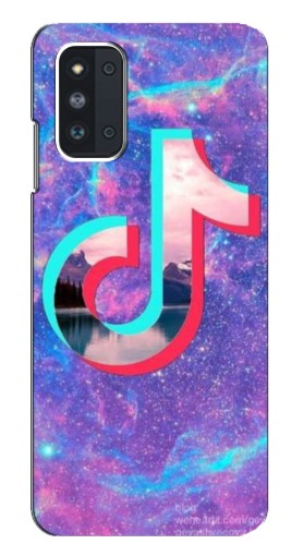 Чехол с картинкой "ТикТок мраморный" для Samsung Galaxy F52 5G (E526)