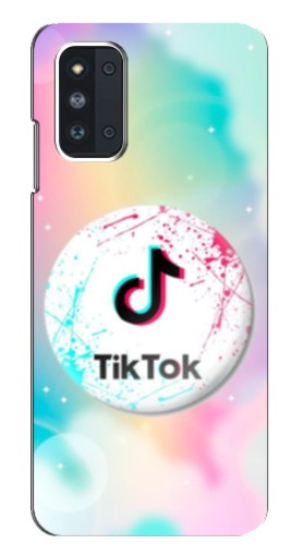 Силиконовый чехол с изображением "TikTok принт" для Samsung Galaxy F52 5G (E526)