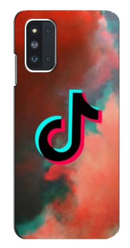 Силиконовый чехол с изображением "ТикТок в тучах" для Samsung Galaxy F52 5G (E526)