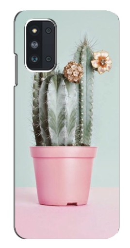 Чехол с картинкой "Цветущий кактус" для Samsung Galaxy F52 5G (E526)