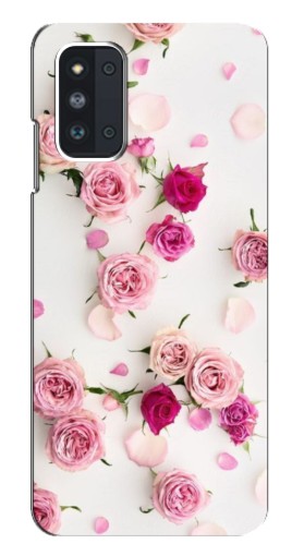 Чехол с печатью "Яркие розы" для Samsung Galaxy F52 5G (E526)