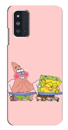 Силиконовый чехол с изображением "За партой" для Samsung Galaxy F52 5G (E526)