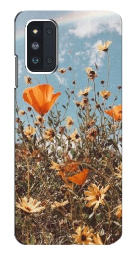 Чехол с печатью "Желтые цветы" для Samsung Galaxy F52 5G (E526)