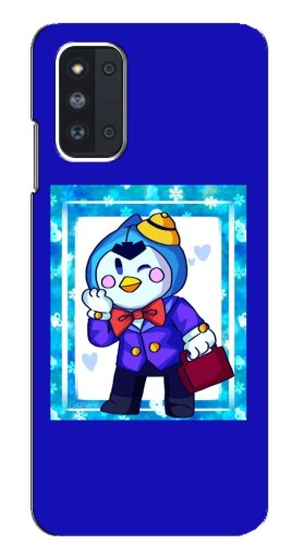 Чехол с картинкой "Зимний Мистер Пи" для Samsung Galaxy F52 5G (E526)