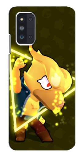Силиконовый чехол с изображением "Золотой Ворон" для Samsung Galaxy F52 5G (E526)