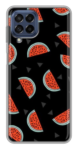 Силиконовый чехол с изображением "Арбузы на черном" для Samsung Galaxy M53 (5G) (M536B)