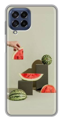 Силиконовый чехол с изображением "Арт Арбузы" для Samsung Galaxy M53 (5G) (M536B)