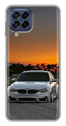 Силиконовый чехол с изображением "BMW белая" для Samsung Galaxy M53 (5G) (M536B)