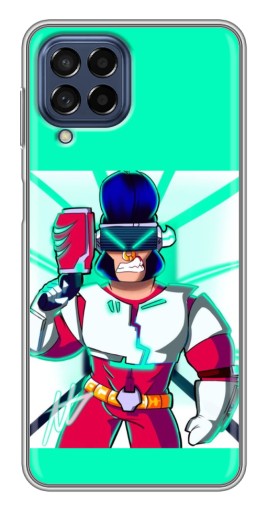 Чехол с картинкой "Булл в очках" для Samsung Galaxy M53 (5G) (M536B)