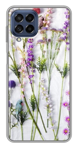 Силиконовый чехол с изображением "Фон полевых цветов" для Samsung Galaxy M53 (5G) (M536B)