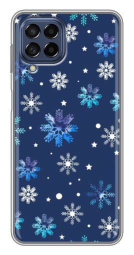 Чехол с печатью "Фон с снежинками" для Samsung Galaxy M53 (5G) (M536B)