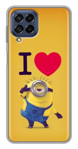 Силиконовый чехол с изображением "I Love Minion" для Samsung Galaxy M53 (5G) (M536B)