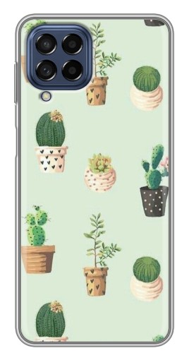 Чехол с печатью "Кактусы в горшочках " для Samsung Galaxy M53 (5G) (M536B)