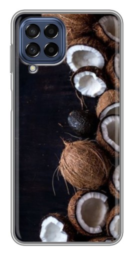 Чехол с принтом "Кокосы на черном" для Samsung Galaxy M53 (5G) (M536B)