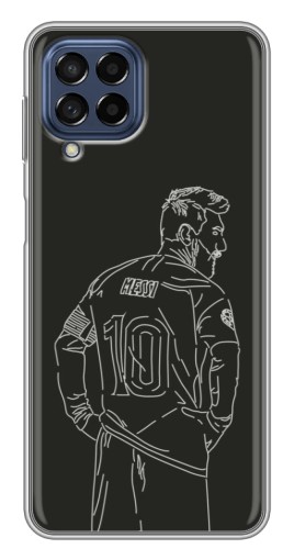 Чехол с картинкой "Контур Месси" для Samsung Galaxy M53 (5G) (M536B)