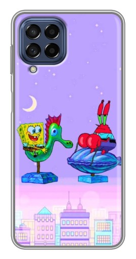 Силиконовый чехол с изображением "Крабс и Спанч Боб" для Samsung Galaxy M53 (5G) (M536B)