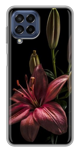 Чехол с печатью "Красная лилия " для Samsung Galaxy M53 (5G) (M536B)