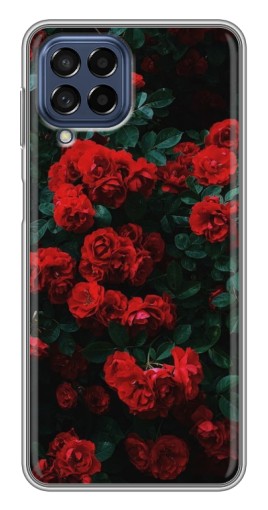 Силиконовый чехол с изображением "Красные розы" для Samsung Galaxy M53 (5G) (M536B)