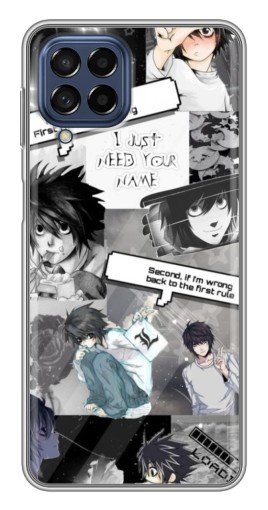 Силиконовый чехол с изображением "L - Death note" для Samsung Galaxy M53 (5G) (M536B)