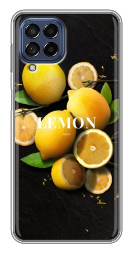 Чехол с картинкой "Лимон на черном" для Samsung Galaxy M53 (5G) (M536B)
