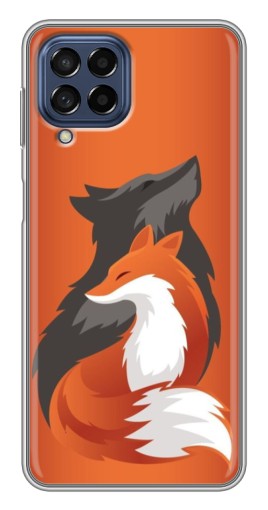 Чехол с картинкой "Лиса ART" для Samsung Galaxy M53 (5G) (M536B)
