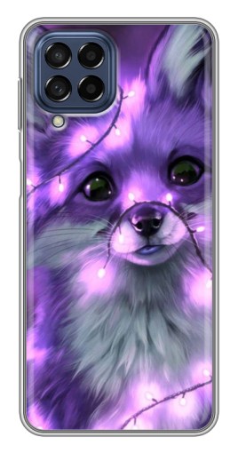 Чехол с картинкой "Лисенок фиолетовый" для Samsung Galaxy M53 (5G) (M536B)