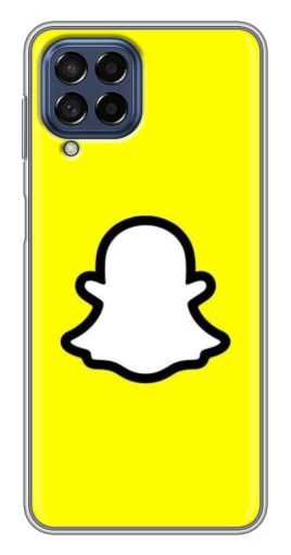 Чехол с картинкой "Лого Snapchat" для Samsung Galaxy M53 (5G) (M536B)