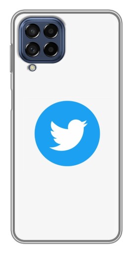 Силиконовый чехол с изображением "Лого Твиттера" для Samsung Galaxy M53 (5G) (M536B)