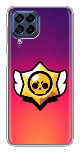 Силиконовый чехол с изображением "Логотип Brawl Stars" для Samsung Galaxy M53 (5G) (M536B)