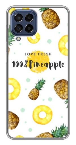 Чехол с печатью "Любовь к ананасам" для Samsung Galaxy M53 (5G) (M536B)