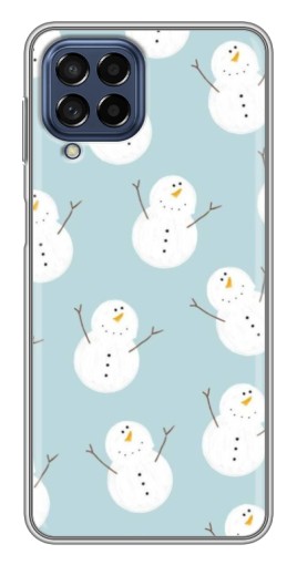 Силиконовый чехол с изображением "Маленькие снеговики" для Samsung Galaxy M53 (5G) (M536B)