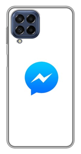Чехол с печатью "messenger logo" для Samsung Galaxy M53 (5G) (M536B)