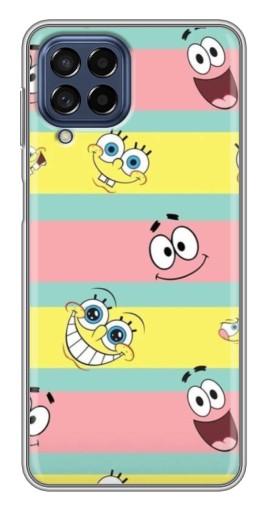 Чехол с картинкой "Мордашки" для Samsung Galaxy M53 (5G) (M536B)