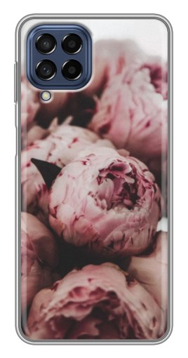 Силиконовый чехол с изображением "Нежные пионы" для Samsung Galaxy M53 (5G) (M536B)