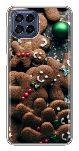 Силиконовый чехол с изображением "Новогодние человечки" для Samsung Galaxy M53 (5G) (M536B)