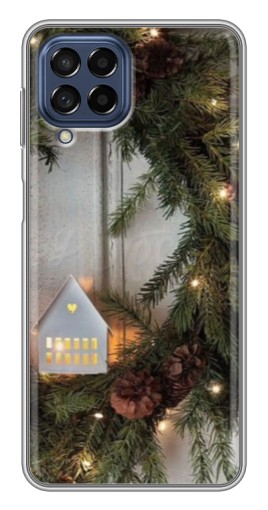 Силиконовый чехол с изображением "Новогодний венок" для Samsung Galaxy M53 (5G) (M536B)