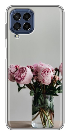 Чехол с картинкой "Пионы в вазе" для Samsung Galaxy M53 (5G) (M536B)