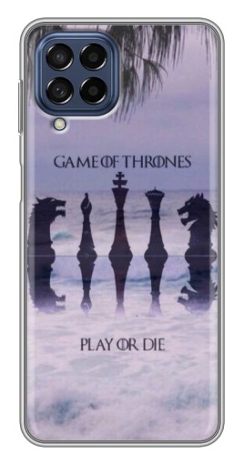 Силиконовый чехол с изображением "Play or Die" для Samsung Galaxy M53 (5G) (M536B)