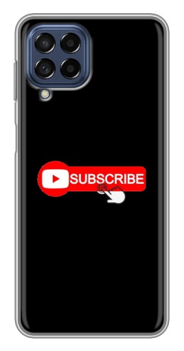 Силиконовый чехол с изображением "Подпишись" для Samsung Galaxy M53 (5G) (M536B)