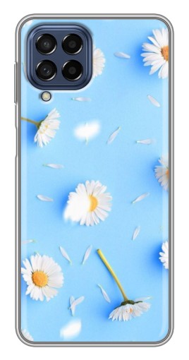 Силиконовый чехол с изображением "Ромашковый фон" для Samsung Galaxy M53 (5G) (M536B)