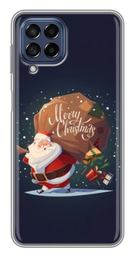 Силиконовый чехол с изображением "Санта с подарками" для Samsung Galaxy M53 (5G) (M536B)