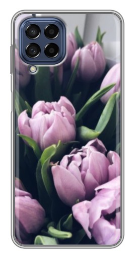 Чехол с картинкой "Сиреневые тюльпаны" для Samsung Galaxy M53 (5G) (M536B)