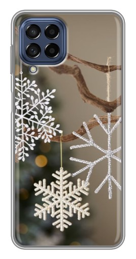 Чехол с картинкой "Снежинки на ветке" для Samsung Galaxy M53 (5G) (M536B)