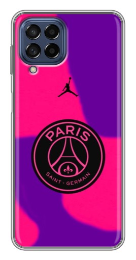 Силиконовый чехол с изображением "Яркий лого PSG" для Samsung Galaxy M53 (5G) (M536B)